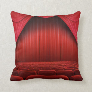 Almofada Travesseiro vermelho do sofá do lance do teatro d