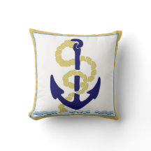 Travesseiro Vintage Anchor e Rope