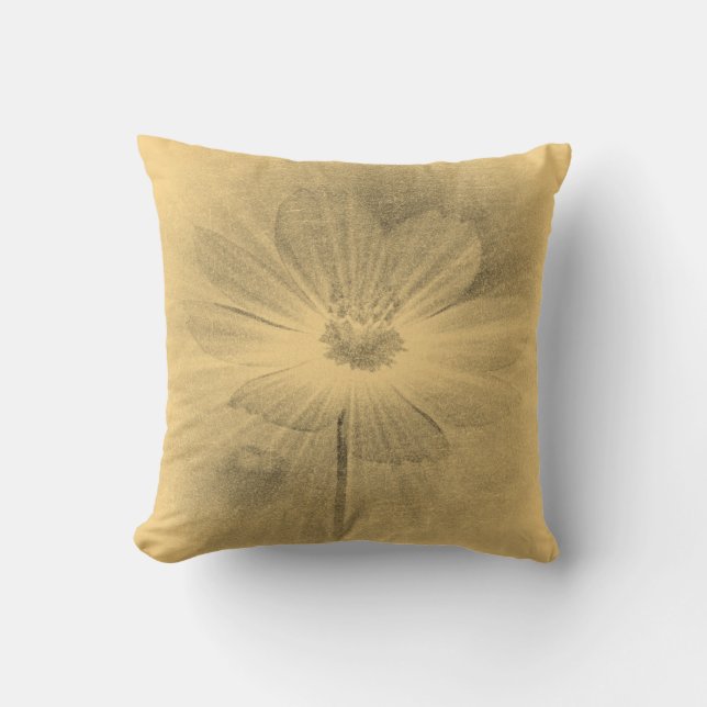 Almofada Travesseiro Vintage Cosmos Flower (Frente)