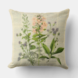 Almofada Travesseiro Vintage Floral Impressão