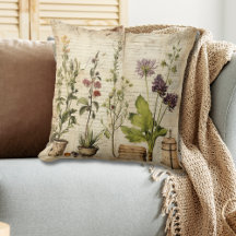 Travesseiro Vintage Floral Impressão