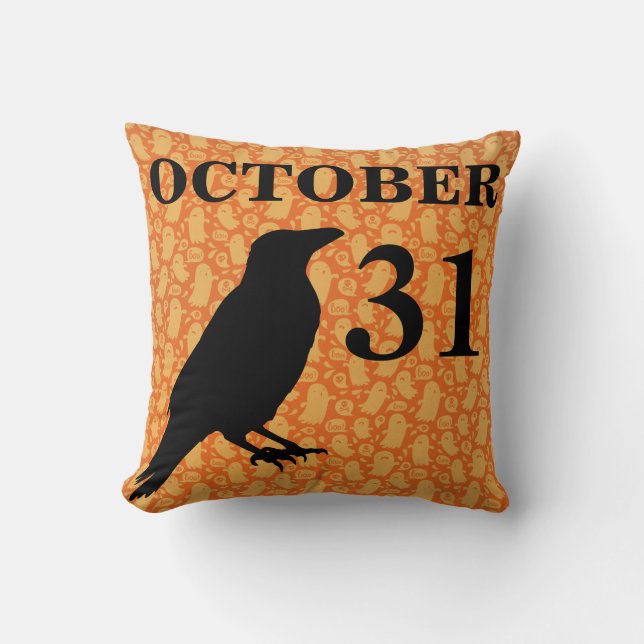 Almofada Travesseiro Vintage Halloween (Frente)