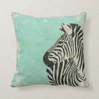 Almofada Travesseiro Vintage Zebra Blue MoJo