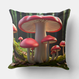 Almofada Travesseiro Whimsical Mushroom Forest - Design