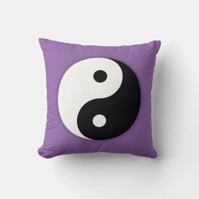 Almofada Travesseiro Yin Yang - Roxo (Frente)
