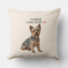 Almofada Travesseiro Yorkie Coração Puro