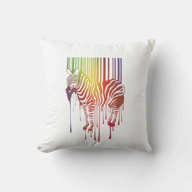 Almofada travesseiro-zebra abstrato (Frente)