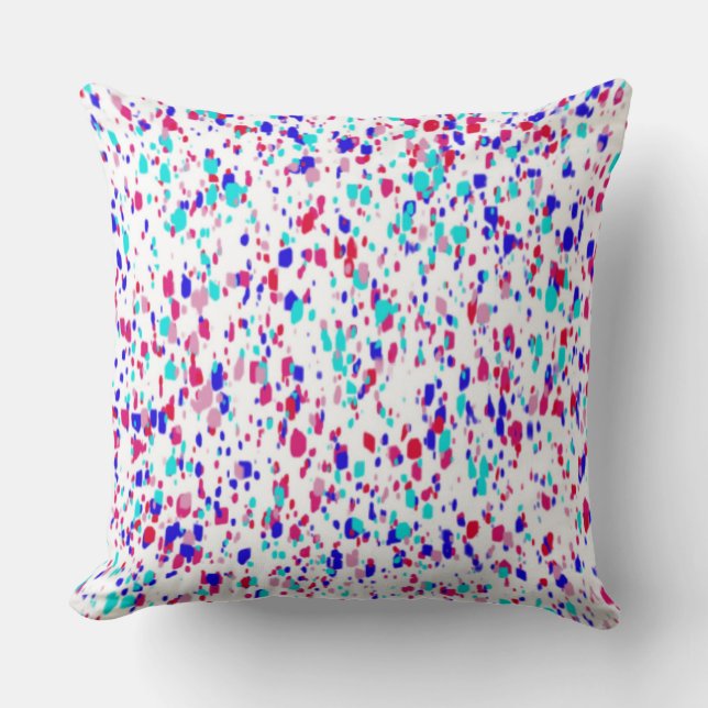 Almofada Travesseiros Coloridos de Padrões de Chuva (Frente)