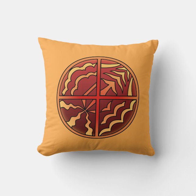 Almofada Travesseiros de arte tribais Travesseiros de arte  (Frente)