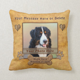 Almofada Travesseiros de cães decorativos personalizados c