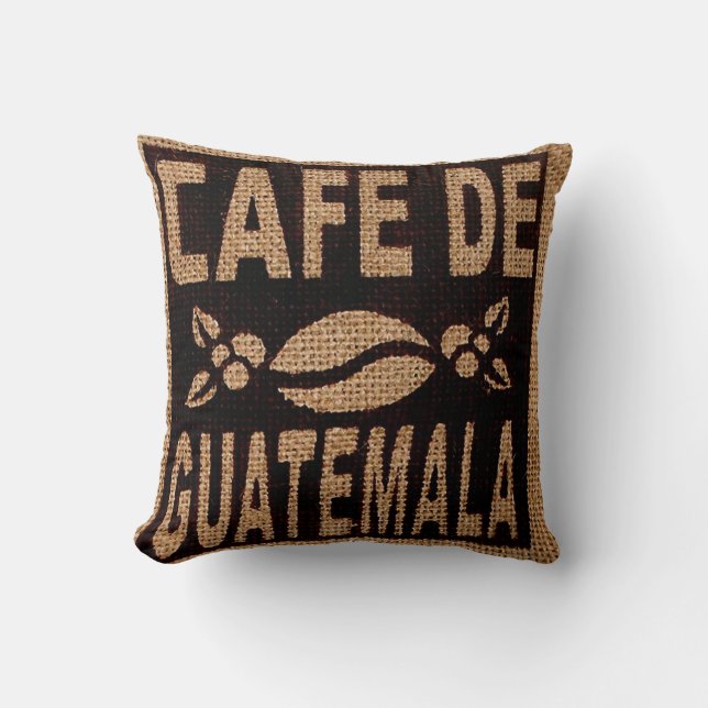 ALMOFADA TRAVESSEIROS DE CAFÉ, SACO DE CAFÉ (Frente)