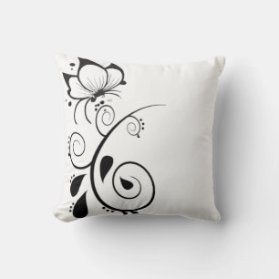 Almofada Travesseiros de Design de borboletas Florais Elega