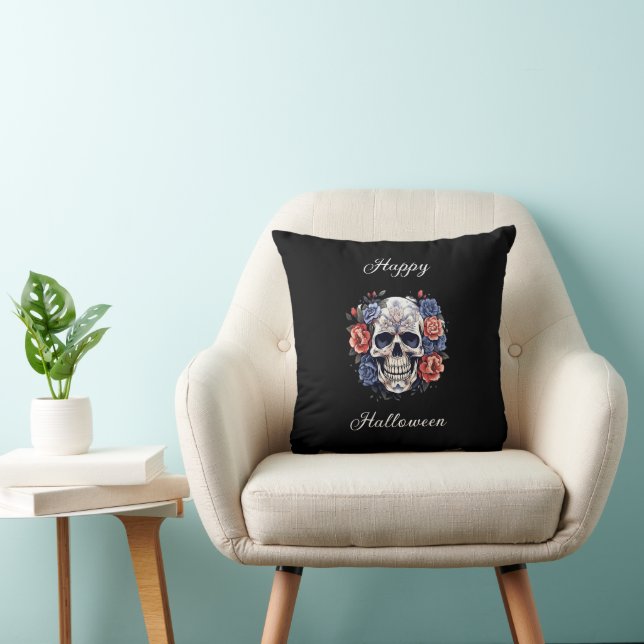 Almofada 💀 Travesseiros de Design de crânio ☠️ (Cadeira)