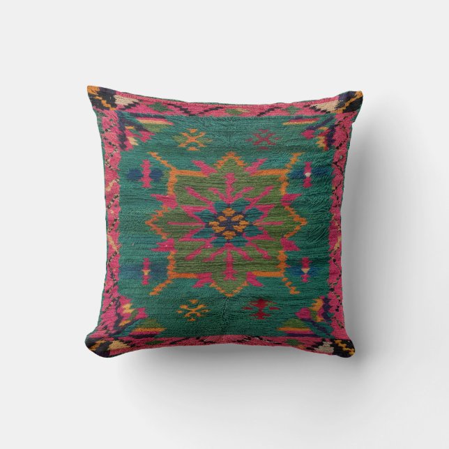 Almofada Travesseiros de Kilim Verde em Pottery Barn: Uma m (Frente)