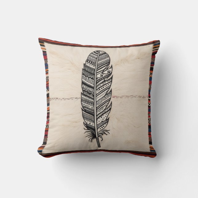 Almofada Travesseiros de Mandala em Rug Persa: Um Toque de  (Frente)