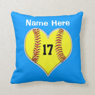 Almofada Travesseiros de Softball PERSONALIZADOS com NOME e