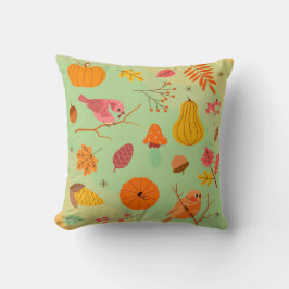 Almofada Travesseiros decorativos bonitos, verdes e brancos