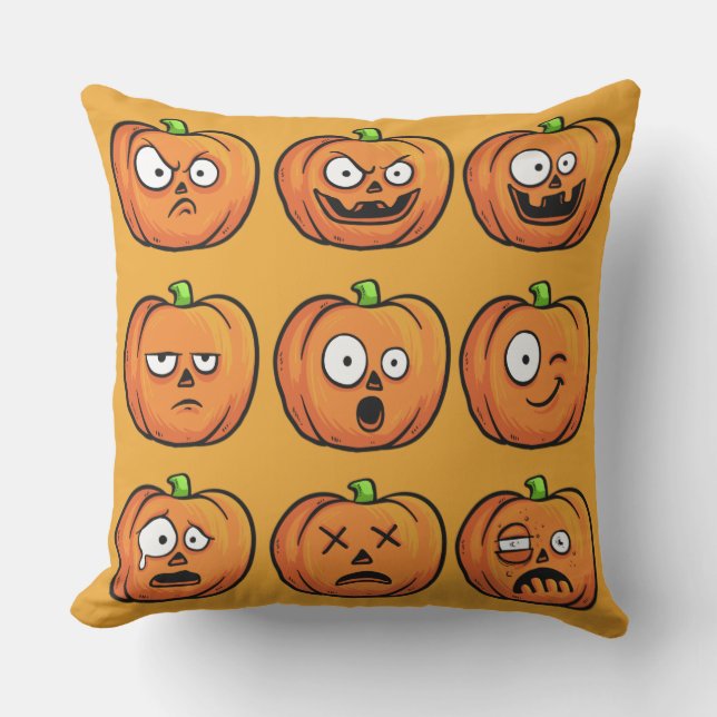 Almofada Travesseiros decorativos de Bompkins do Halloween (Frente)