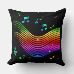 Almofada Travesseiros decorativos de Ilustração de Música