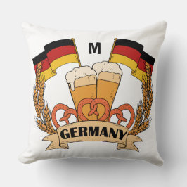 Almofada Travesseiros decorativos de monograma personalizad