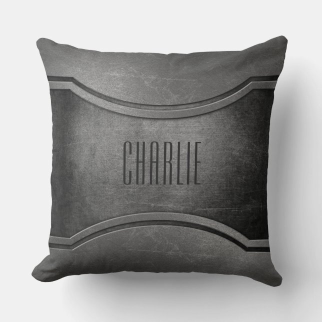 Almofada Travesseiros decorativos de monograma personalizad (Frente)