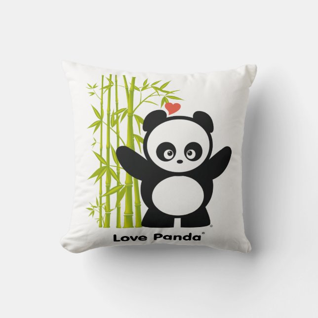 Almofada Travesseiros decorativos de Panda® do amor (Frente)