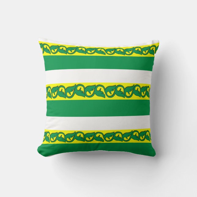 Almofada travesseiros decorativos do padrão das folhas (Frente)