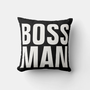 Almofada TRAVESSEIROS DECORATIVOS engraçados do BOSS MAN