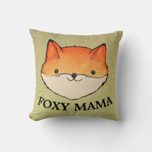 ALMOFADA TRAVESSEIROS DECORATIVOS FOXY MAMA FOX, MÃE WIFE