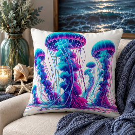 Almofada Travesseiros Decorativos Inspirados em Água-viva: