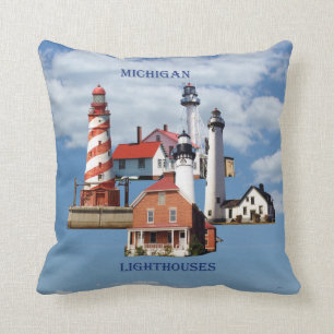 Almofada Travesseiros do farol de Michigan