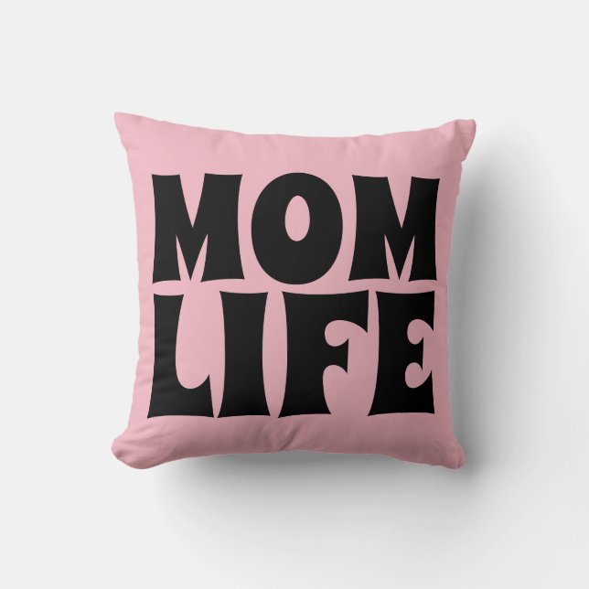 ALMOFADA TRAVESSEIROS DO MOM LIFE PINK (Frente)