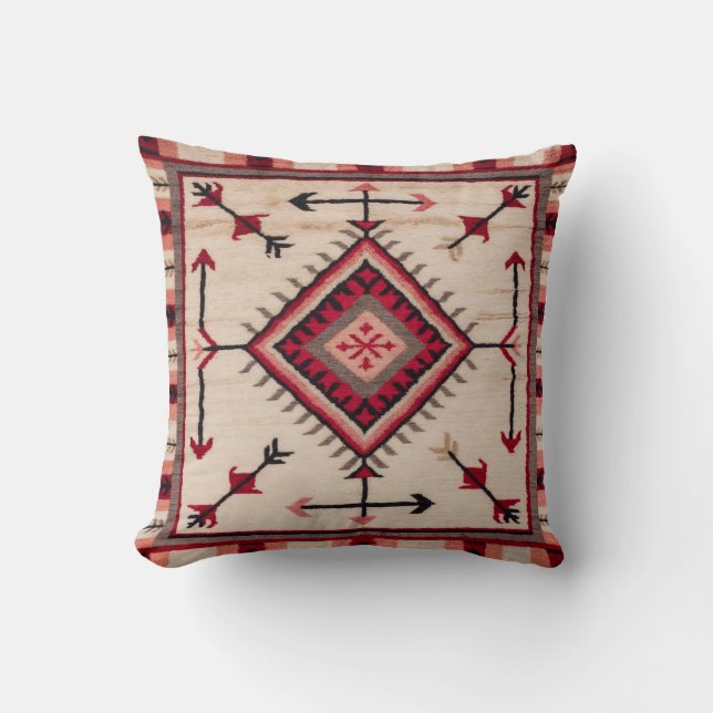 Almofada Travesseiros Mínimos de Kilim Branco de Marrocos:  (Frente)