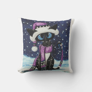Almofada Travesseiros MoJo Americano de Gato de Natal Siamê
