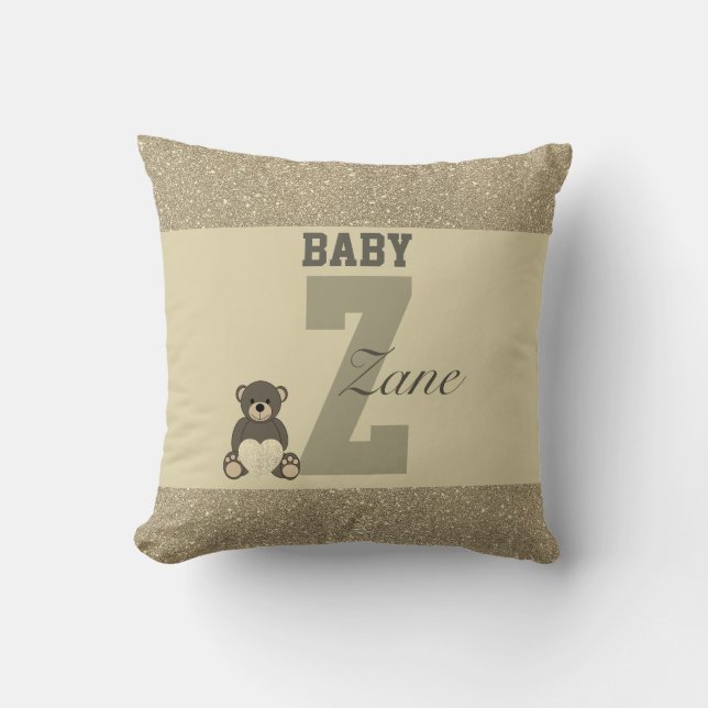 Almofada Travesseiros personalizados da tipografia (Frente)