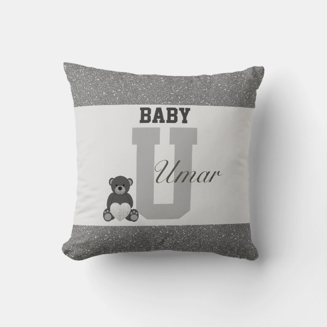 Almofada Travesseiros personalizados da tipografia (Frente)