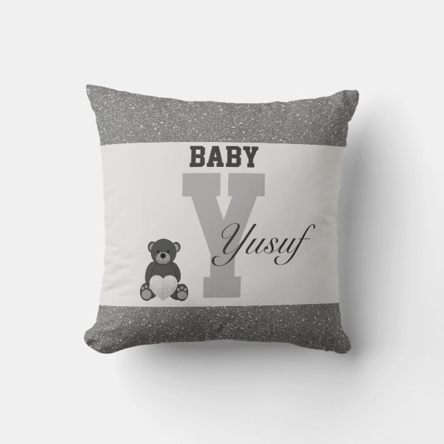 Almofada Travesseiros personalizados da tipografia (Frente)