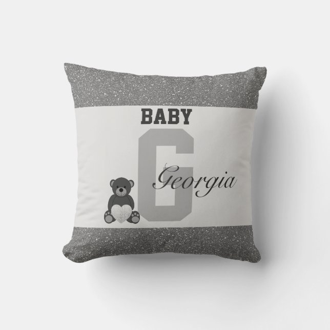 Almofada Travesseiros personalizados da tipografia (Frente)