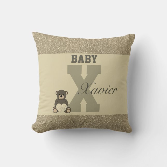 Almofada Travesseiros personalizados da tipografia (Frente)