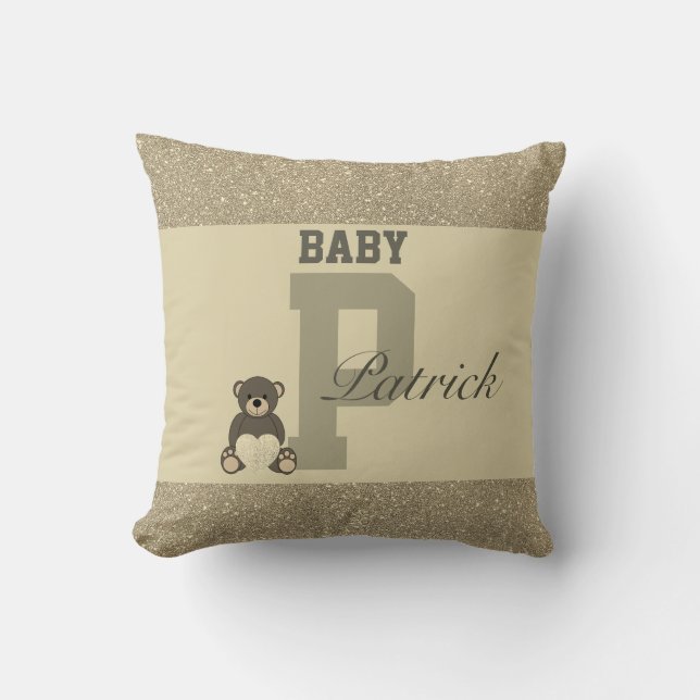 Almofada Travesseiros personalizados da tipografia (Frente)