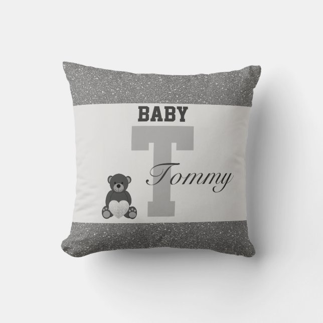 Almofada Travesseiros personalizados da tipografia (Frente)