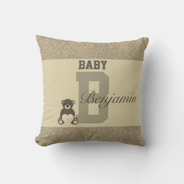 Almofada Travesseiros personalizados da tipografia (Frente)