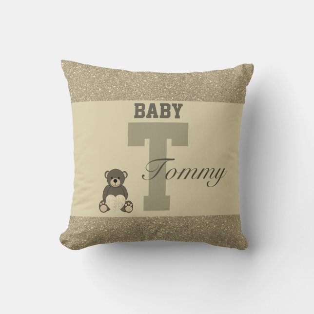 Almofada Travesseiros personalizados da tipografia (Frente)