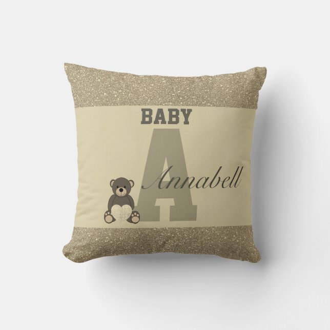 Almofada Travesseiros personalizados da tipografia (Frente)