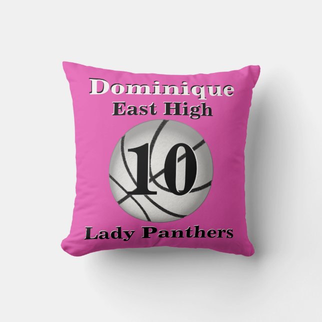 Almofada Travesseiros PERSONALIZADOS do basquetebol com as (Frente)