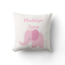 Travesseiros personalizados do bebê elefante