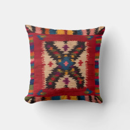 Almofada "Travesseiros requintados de Kilim Vermelho em Par