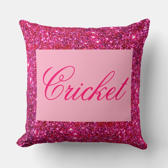 Almofada Travesseiros Sparkling Glittery femininos Sparkly (Frente)