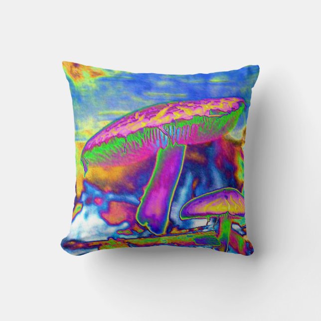 Almofada Travesseiros Trippy de Dippie 'Shrooms do Hippie (Frente)