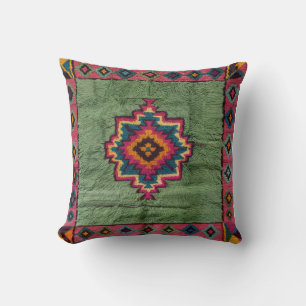 Almofada Travesseiros Verdes Persa e Turca do Kilim Rug: Um